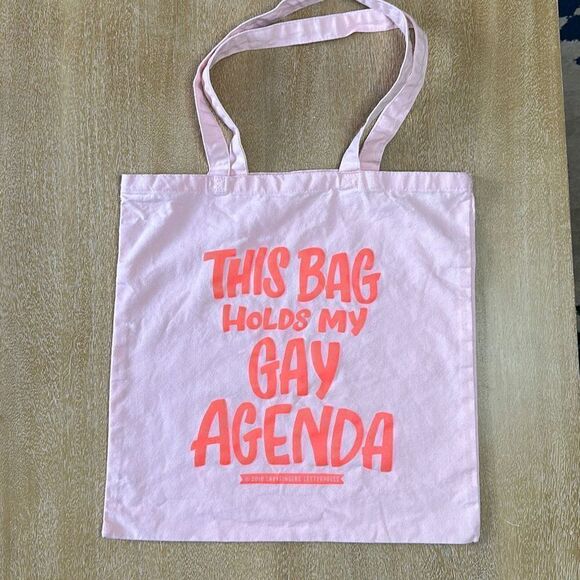 Gay Agenda canvas tote bag - Picture 1 of 3